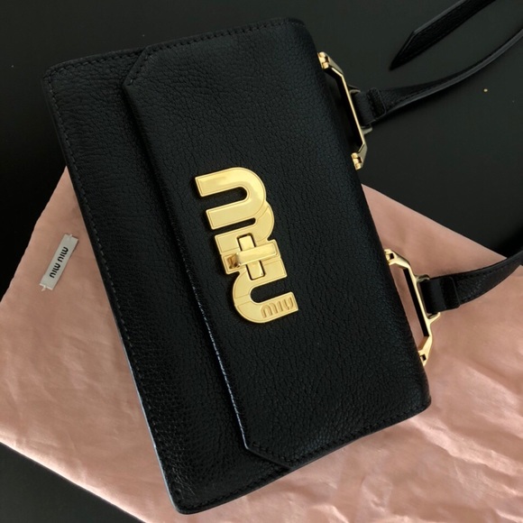 MiuMiu Madras Goat Leather Shoulder Bag - Picture 2 of 4